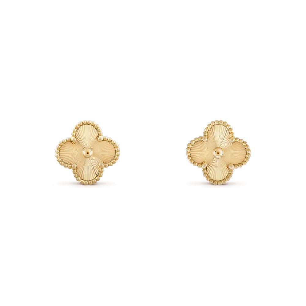 Clover Studs Gold