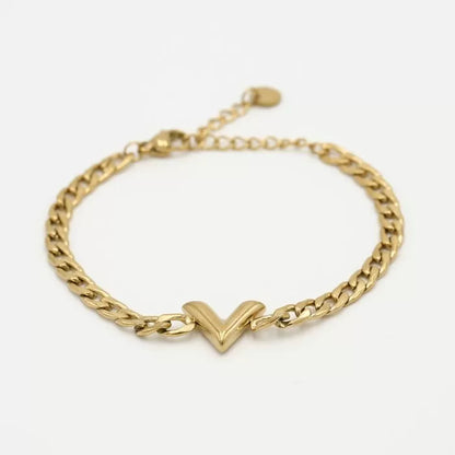 Julie V Bracelet Gold