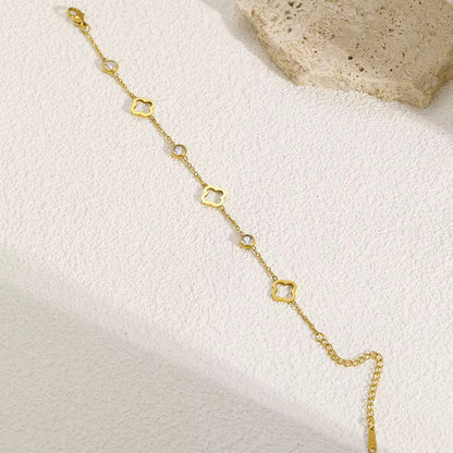 Shiny Clover Bracelet