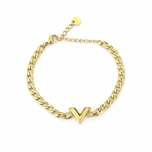 Julie V Bracelet Gold