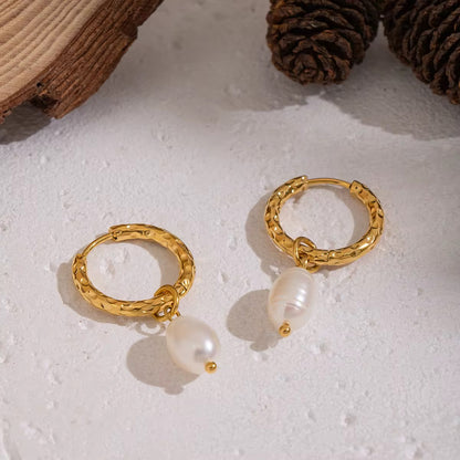 Atelier Pearl Hoops (Echte Parels)
