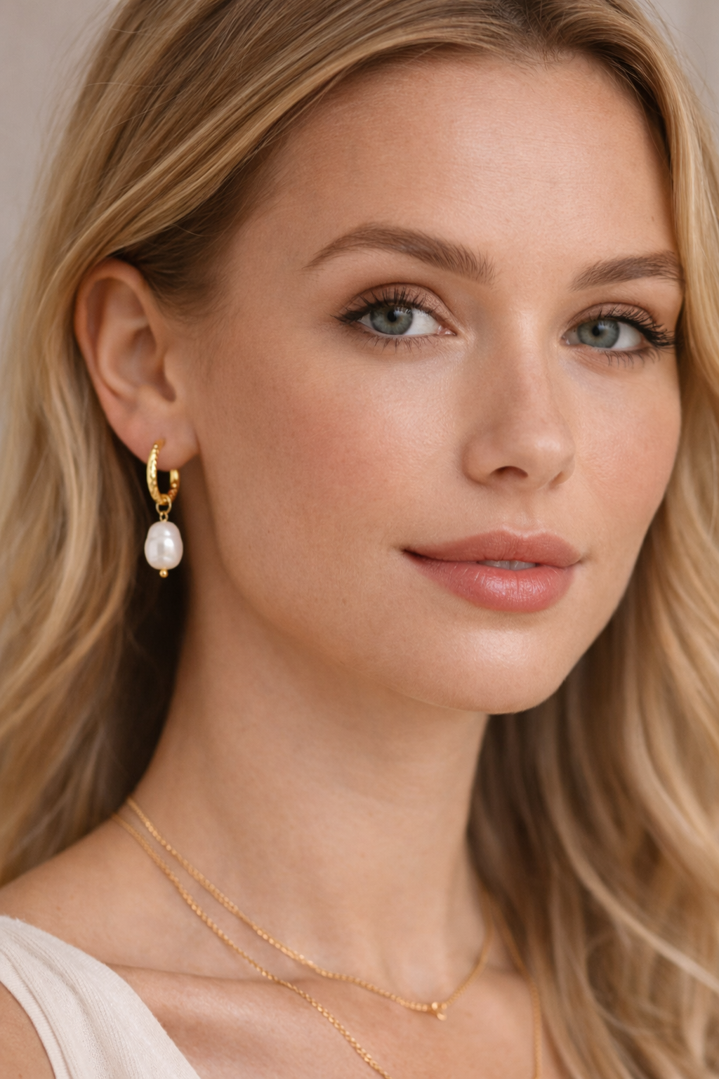 Atelier Pearl Hoops (Echte Parels)