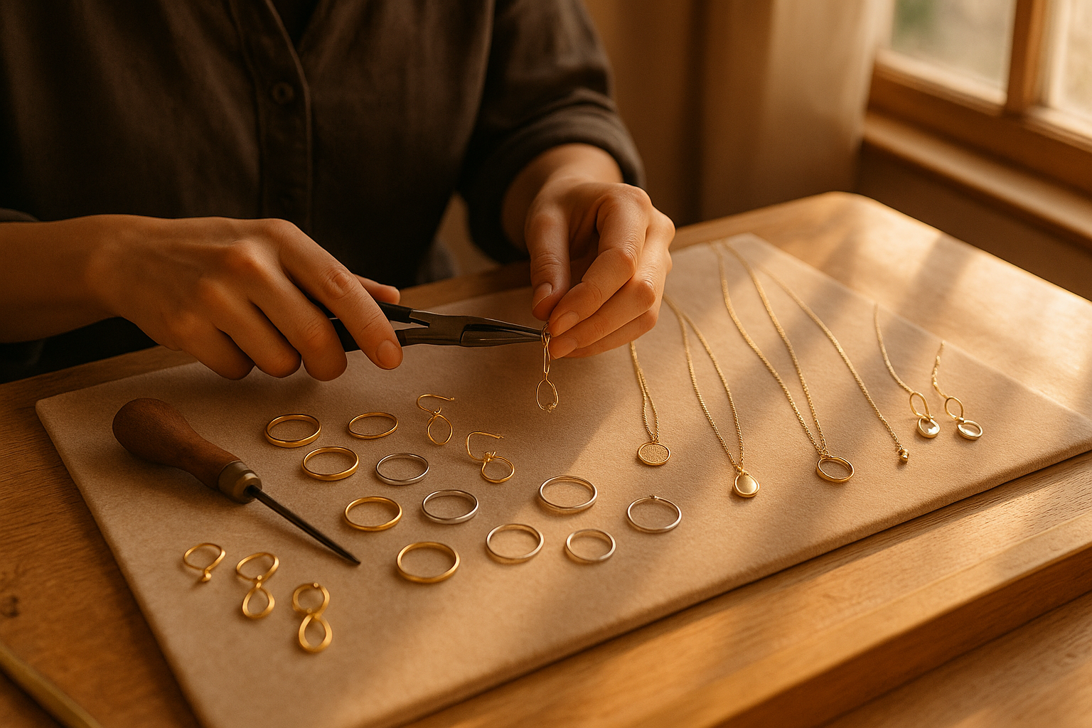 Afbeelding betreft sieraden webshop en persoonlijke touch geeft “over mij”